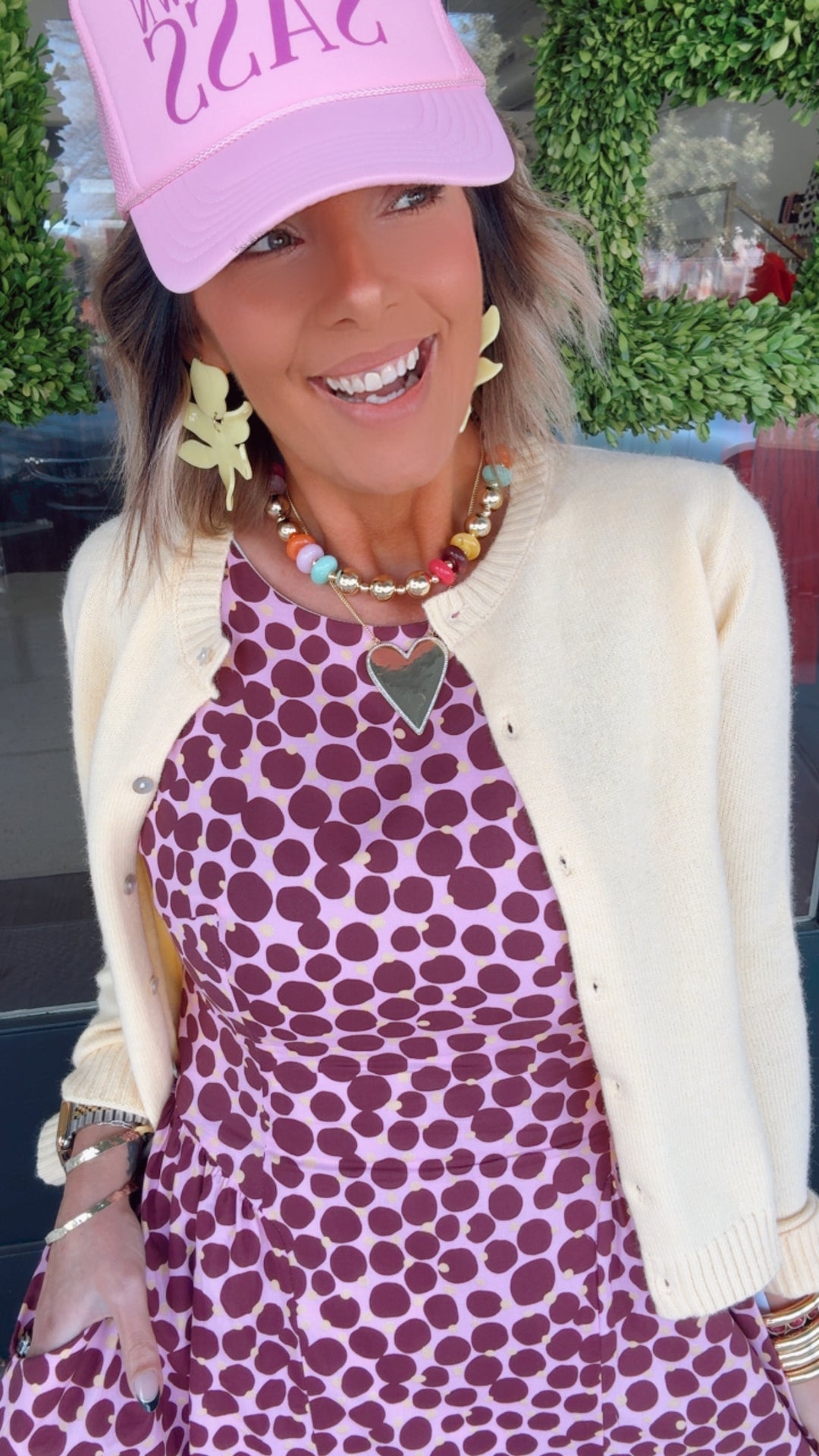 THML Dreamy Dot Dress