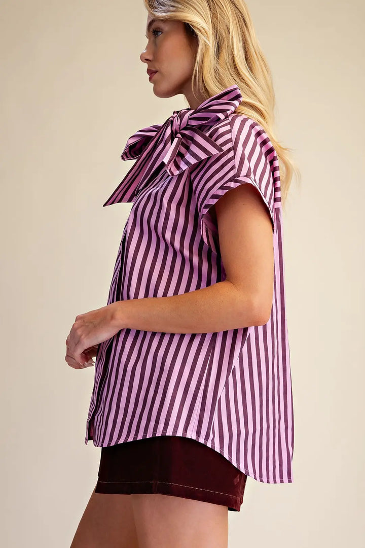 The Mocha Rose Bow Top