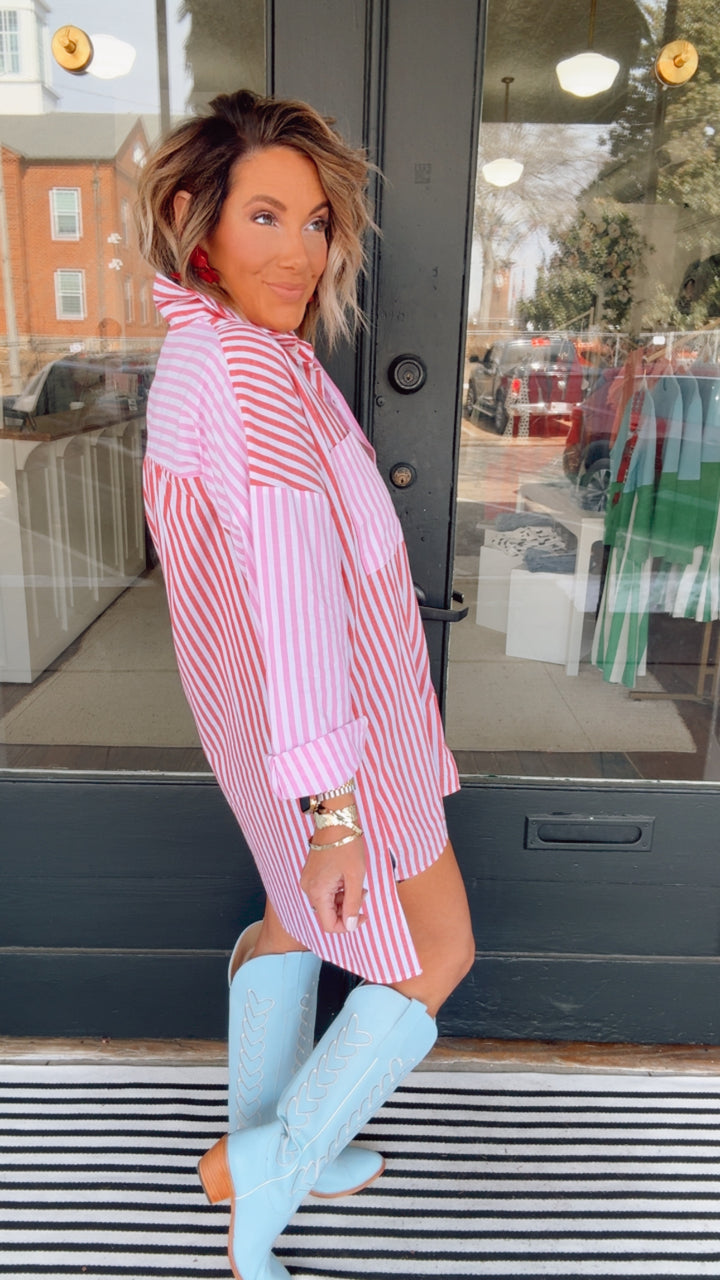 The Downtown Darling Shirt Dress
