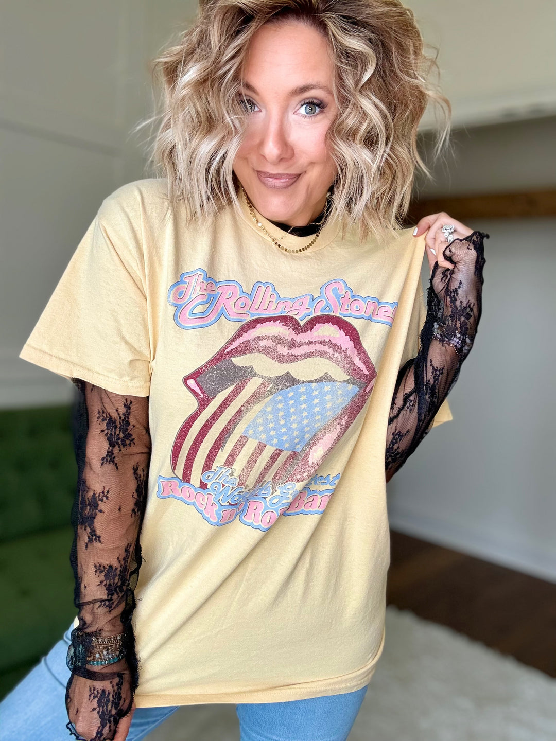 Rolling Stones Greatest Band Graphic Tee