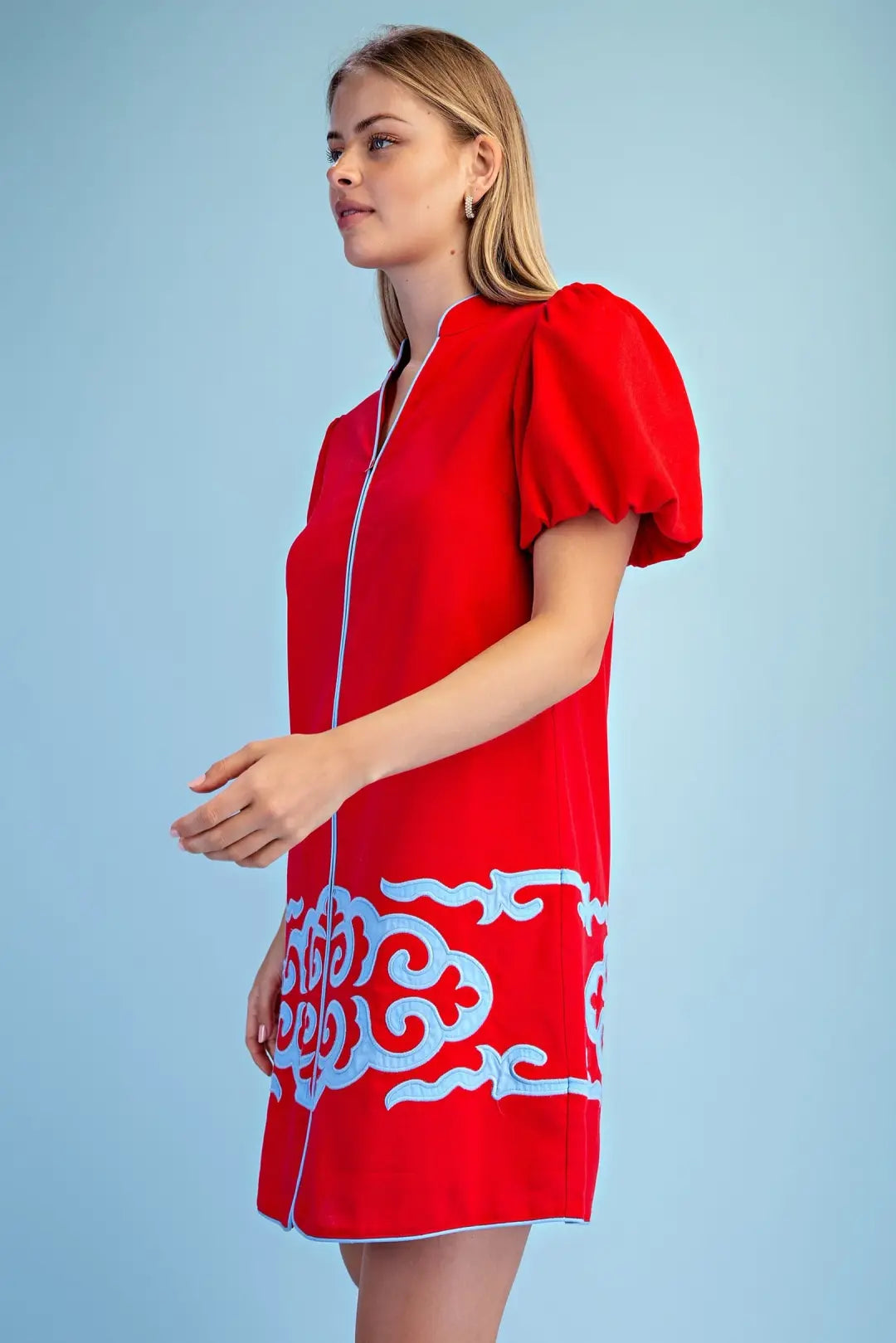 The Blue Swirl Dress