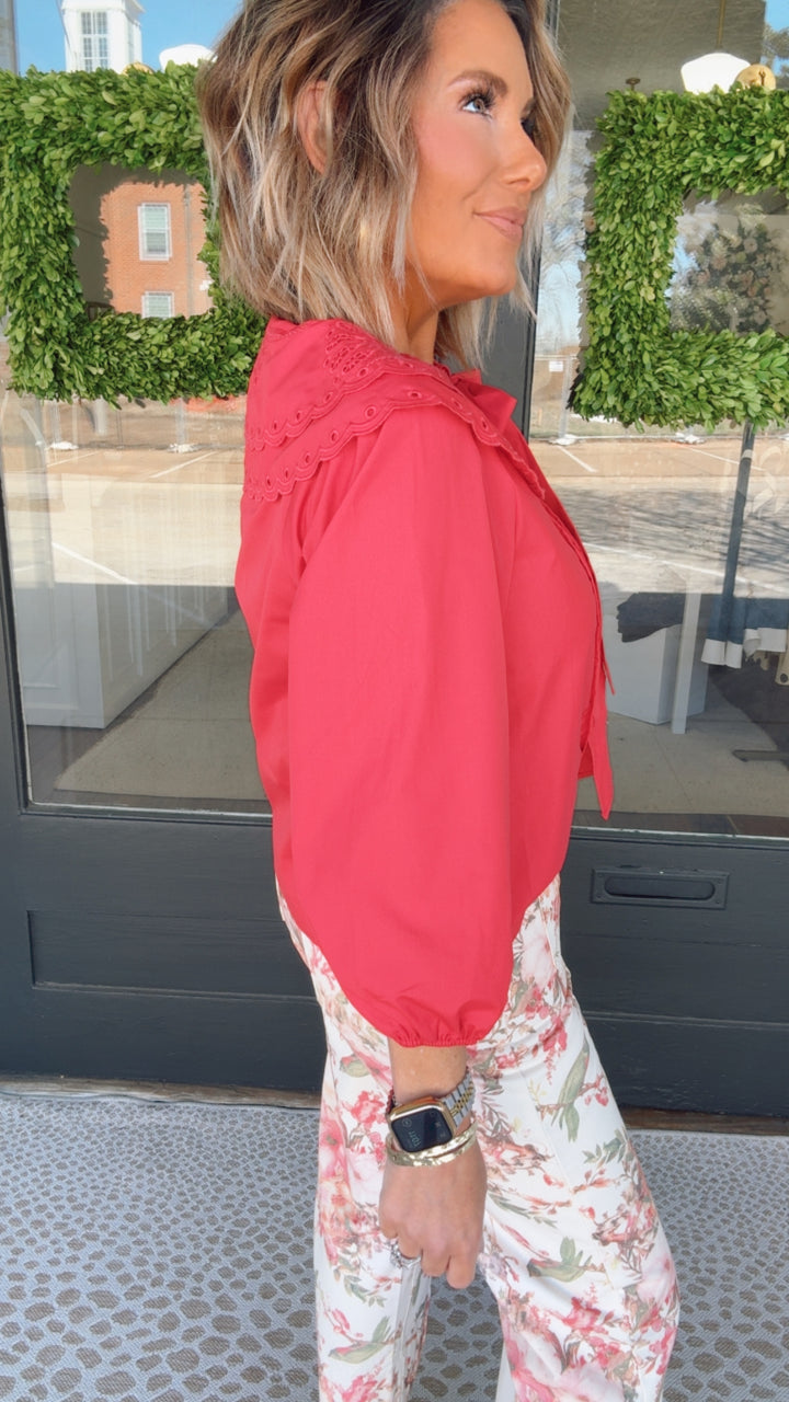 The Raspberry Romance Blouse