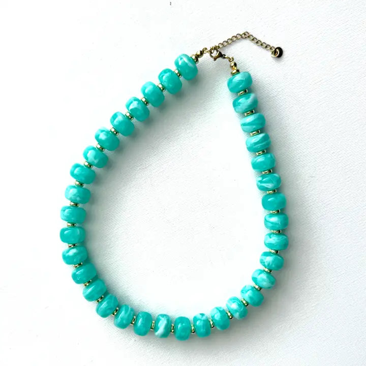 Chunky Resin Beaded Necklace