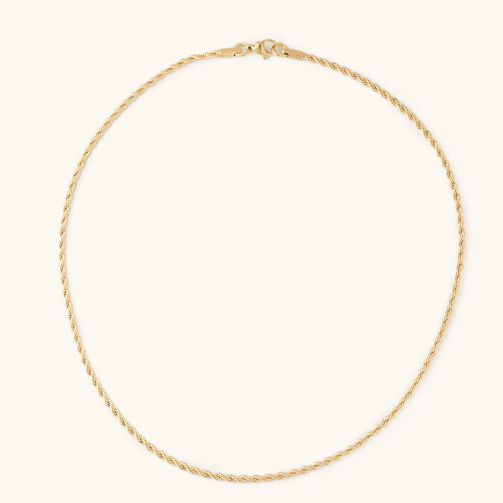 Skinny Golden Rope Necklace