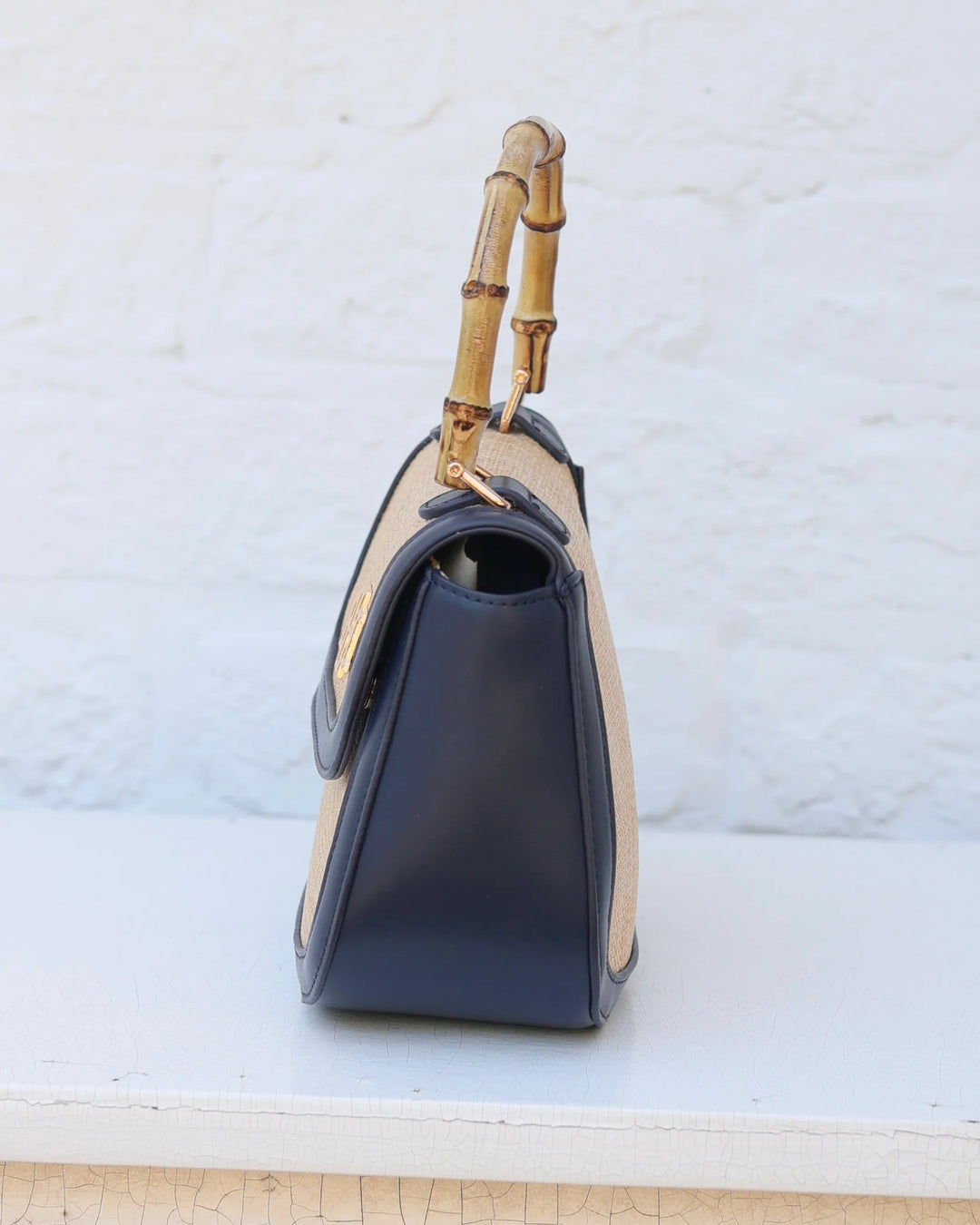 Jessica Handbag Natural Navy