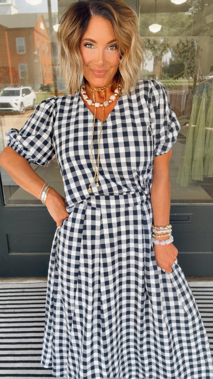 The Sunday Stroll Gingham Set