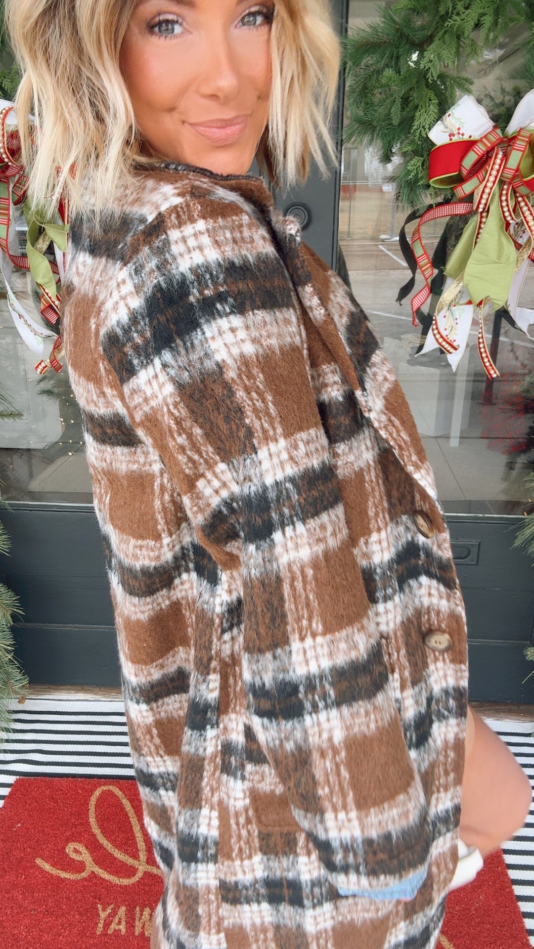 Plaid Long Coat