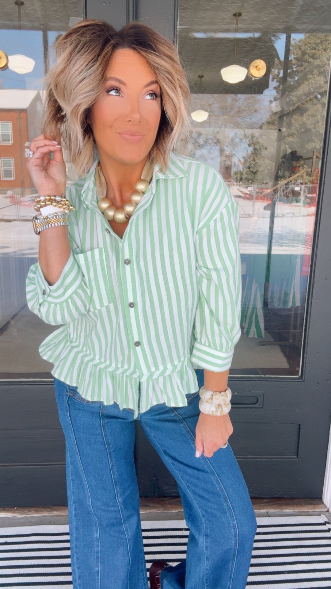 The Savannah Stripe Top