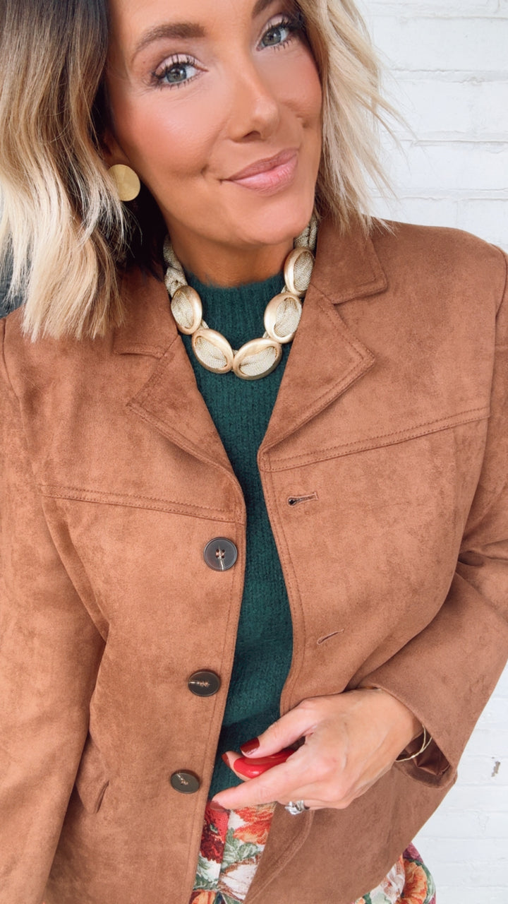 The June Suede Blazer