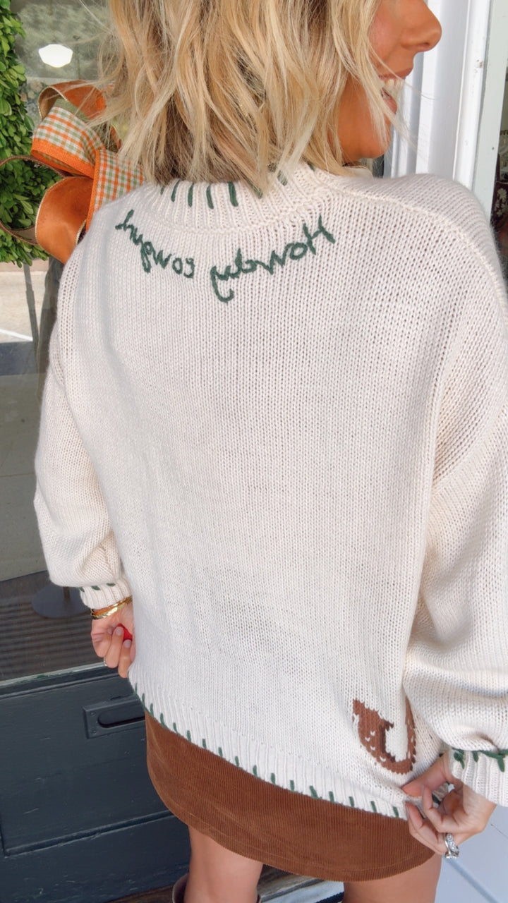 The Horse Back detail Sweater