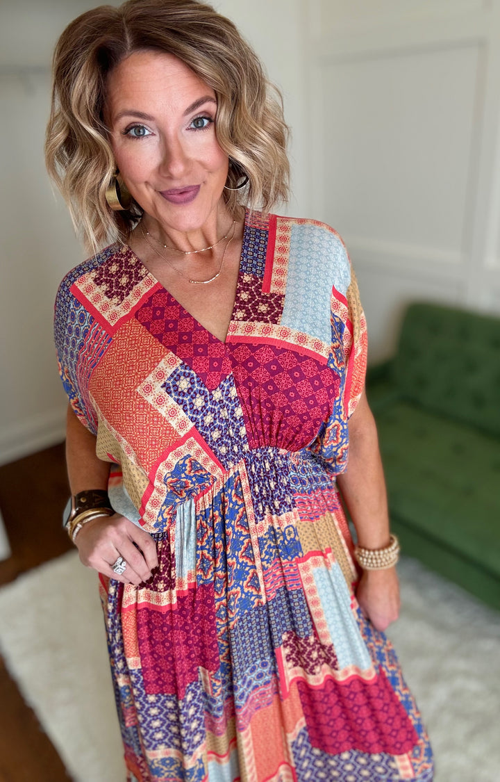 The Boho Patchwork Dress