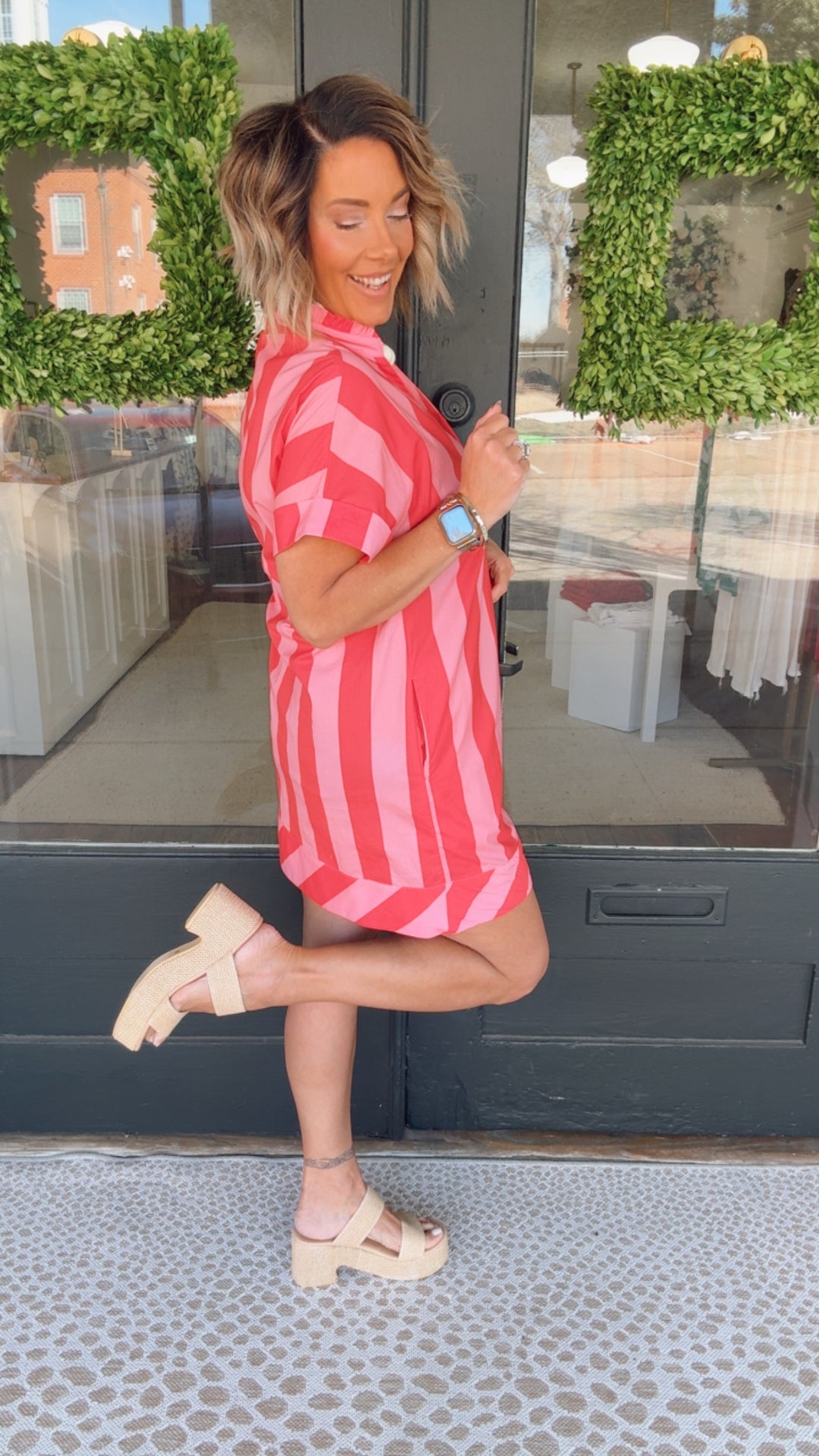 THML Candy Stripe Dress