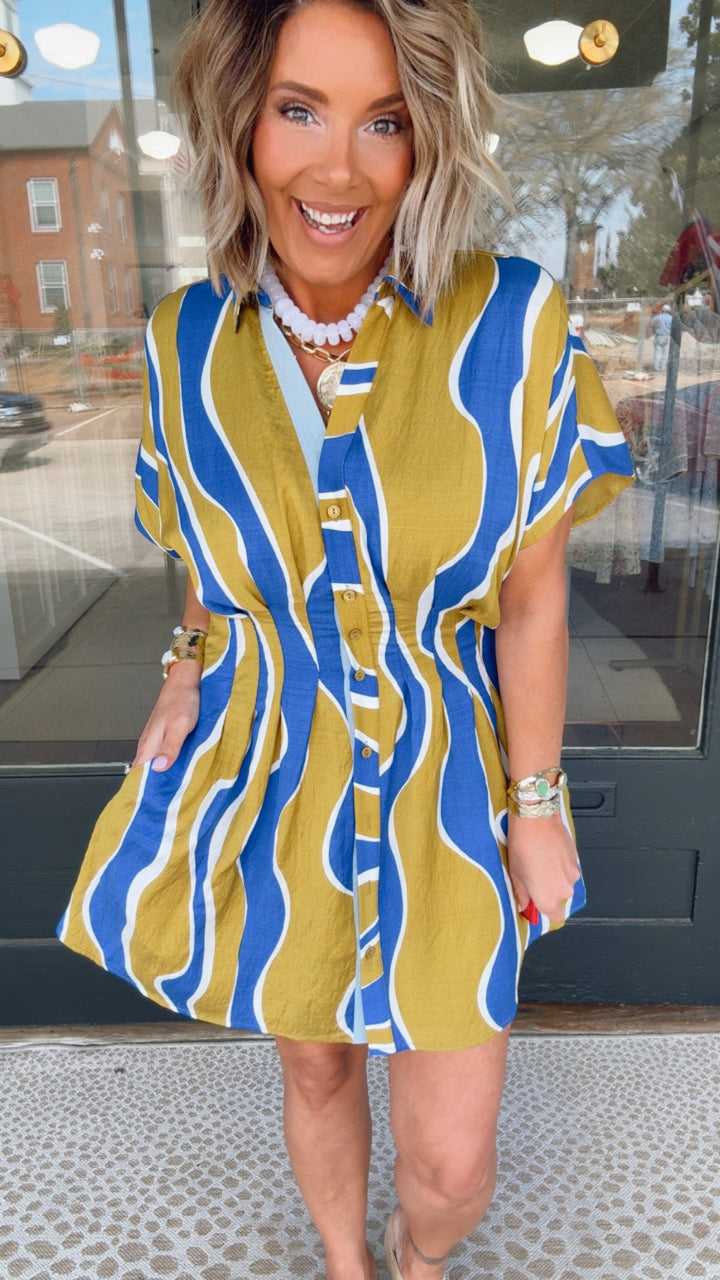 THML Blue Wave Dress