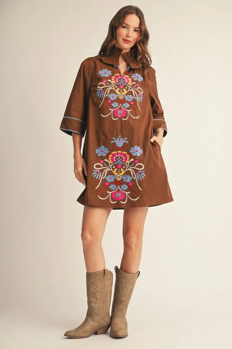 The Folk Art Floral Dress