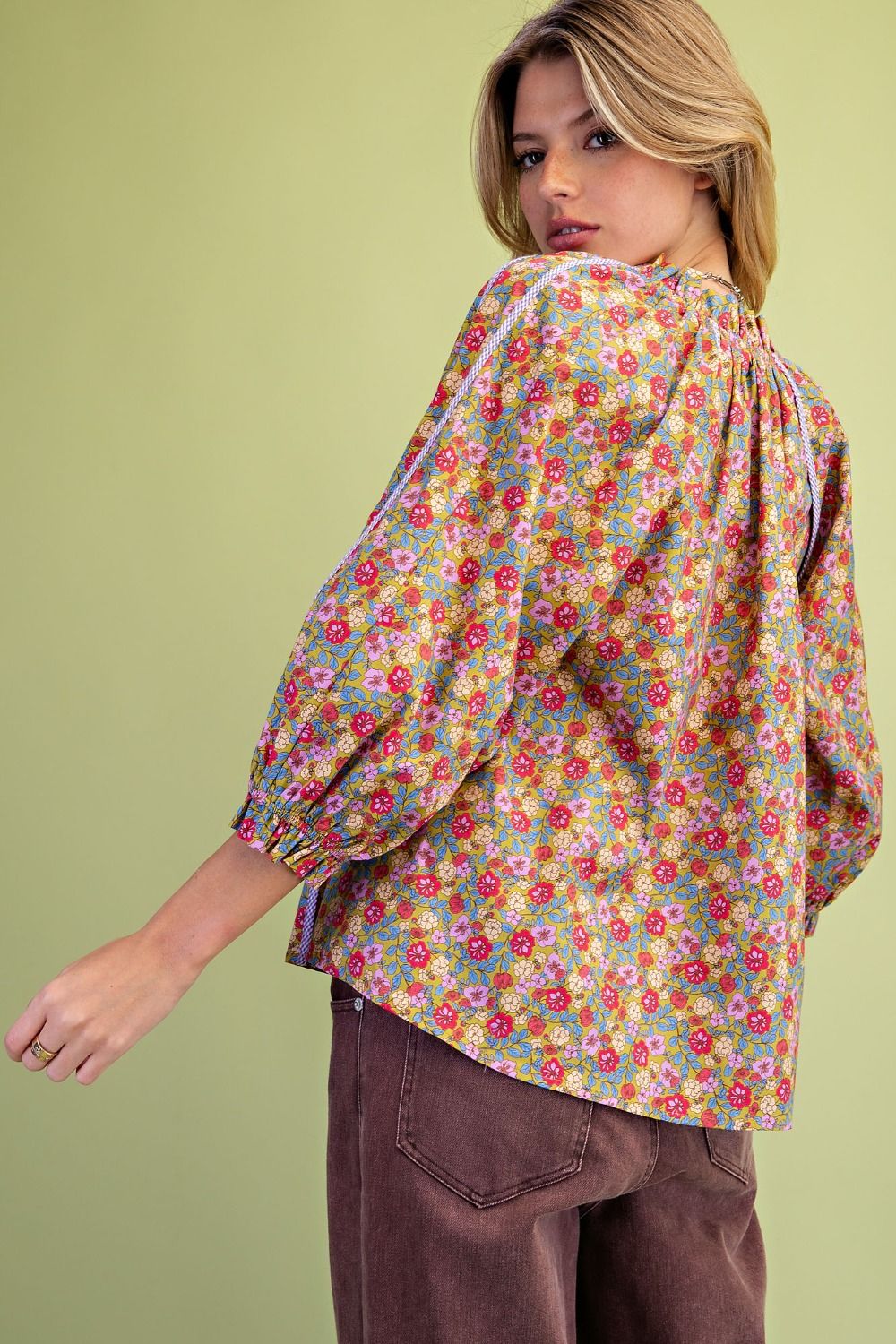 The Sage Garden Floral Top