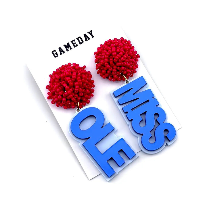 Ole Miss Gameday Earrings