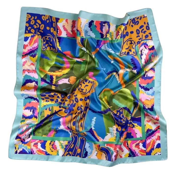 Tropical Leopard Scarf