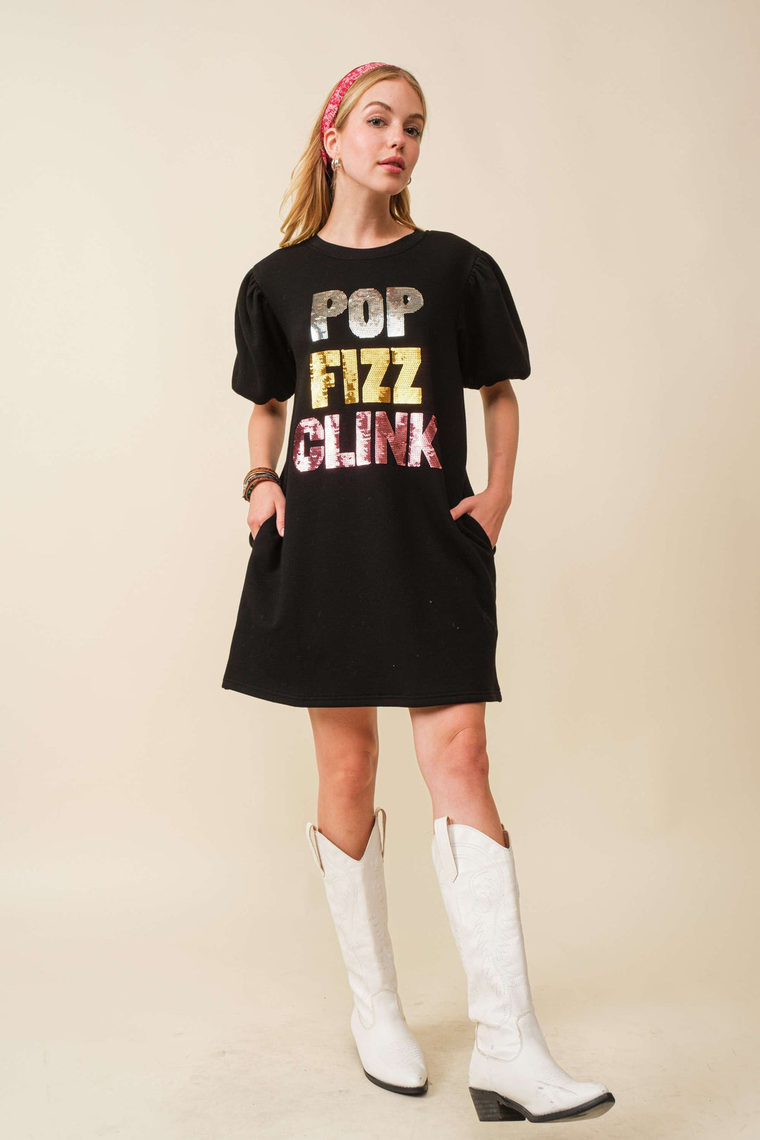 Pop Fizz Clink Sequin Dress