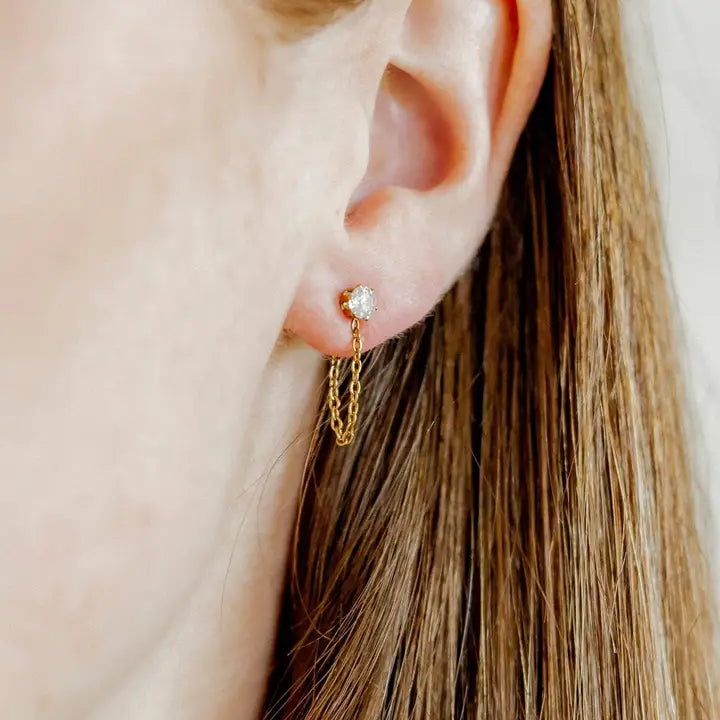 Indy Gold Screwback Stud Earrings -