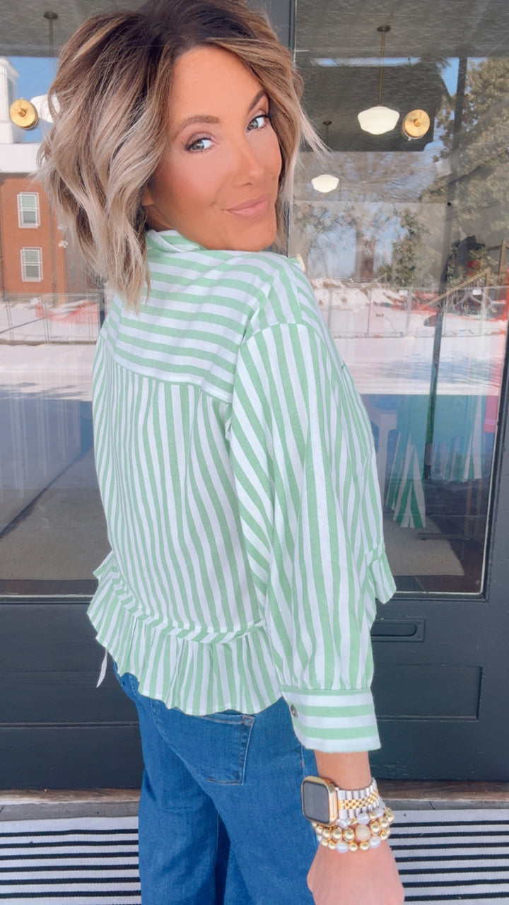 The Savannah Stripe Top