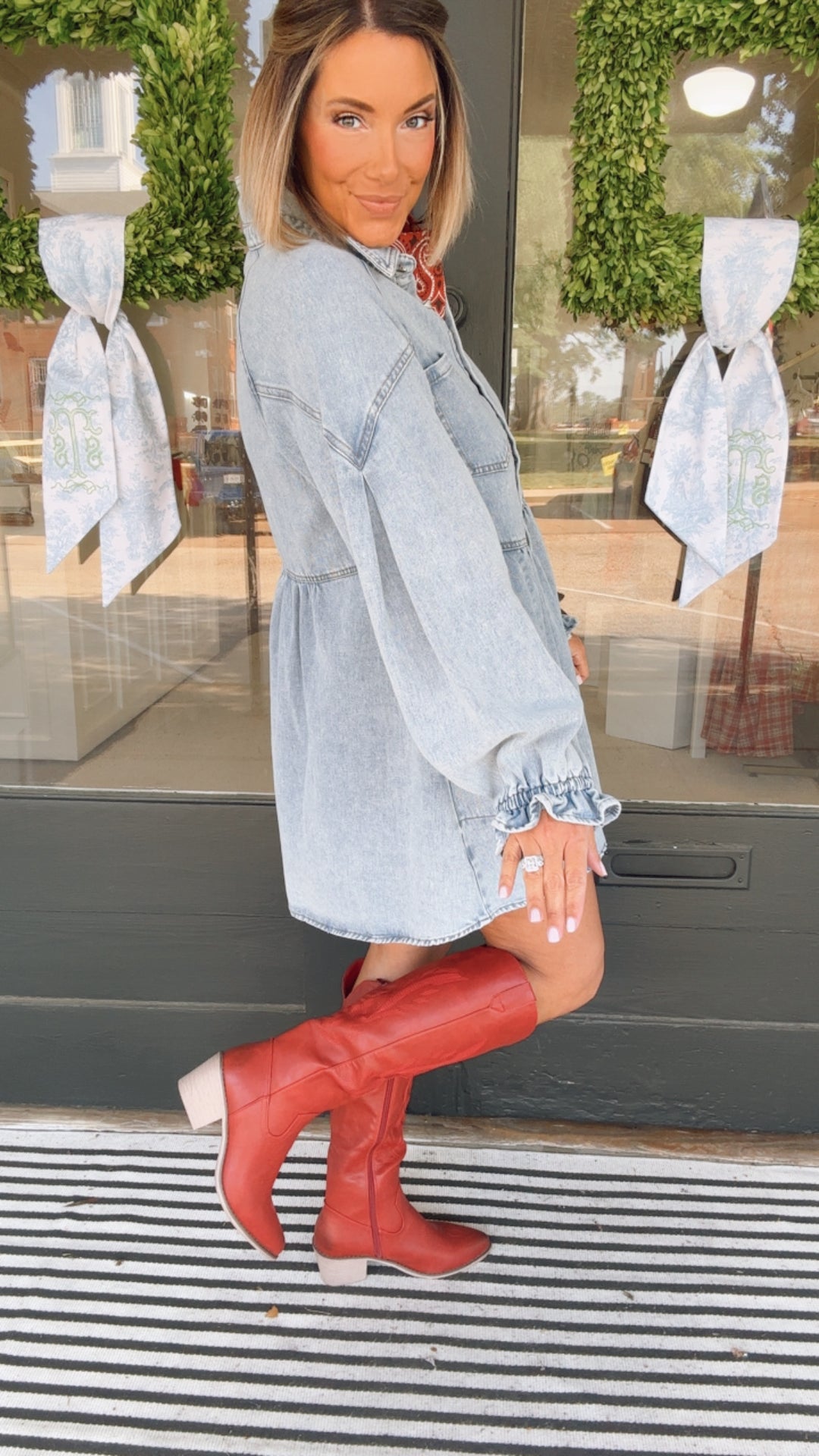 The Washed Denim Dress