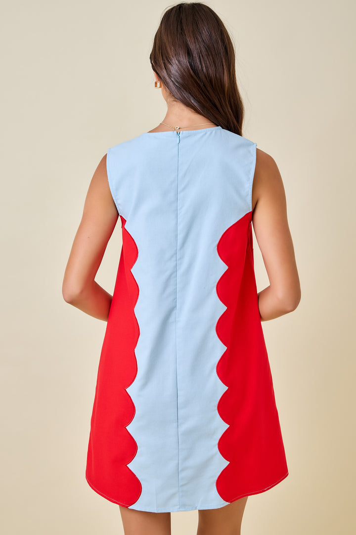 The Rebel Scallop Dress