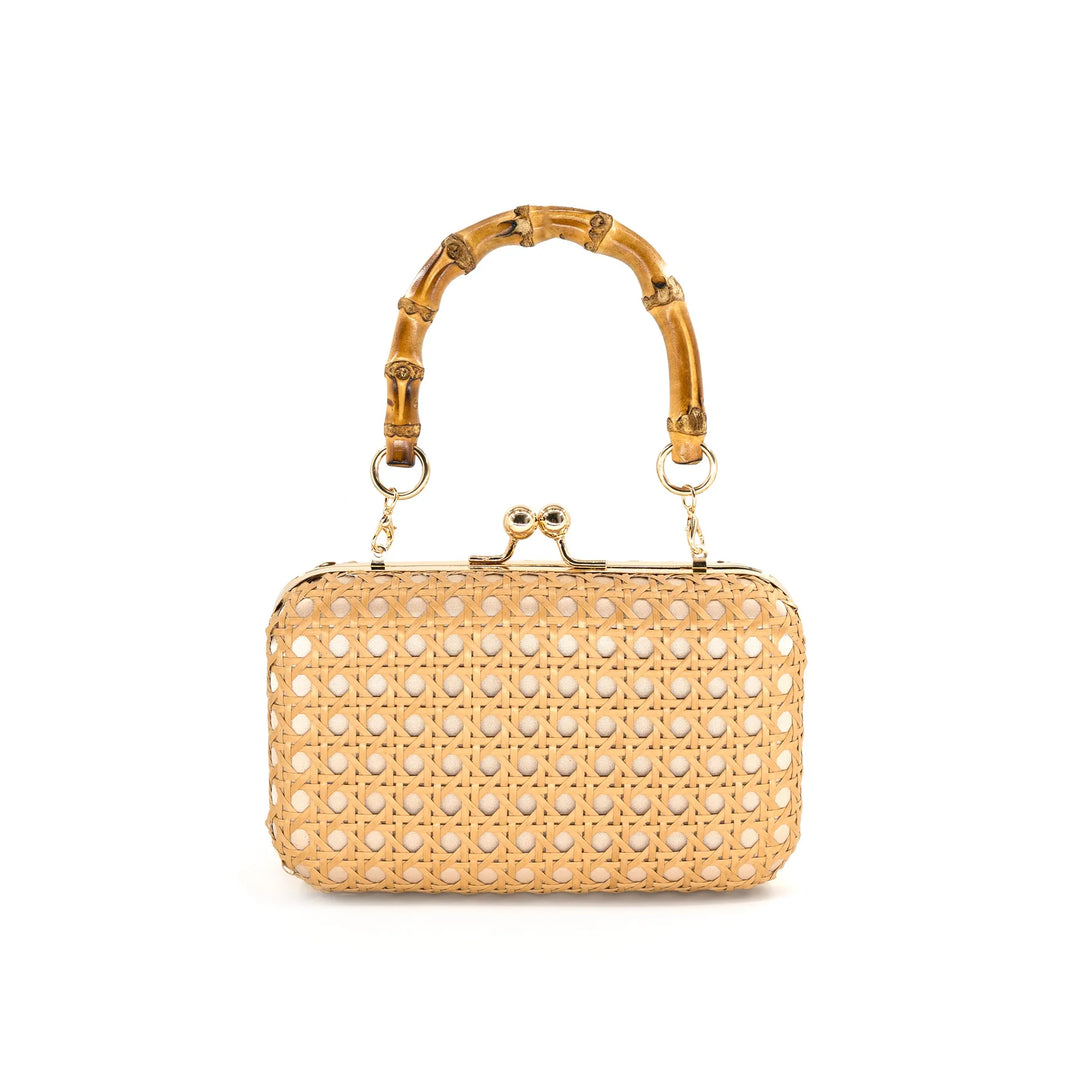 The Coastal Charm Bamboo Clutch