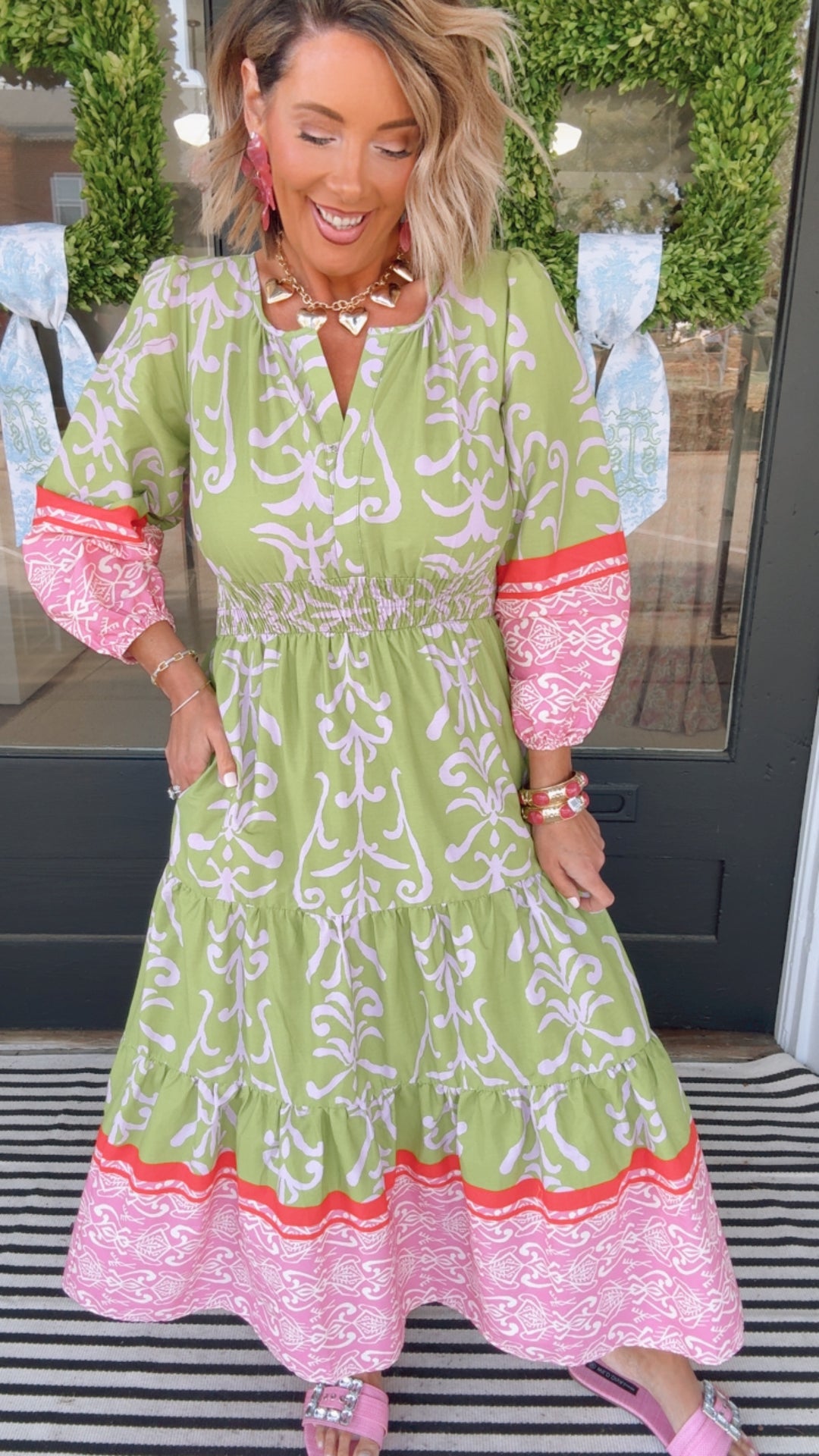 The Citrus Blossom Tiered Dress