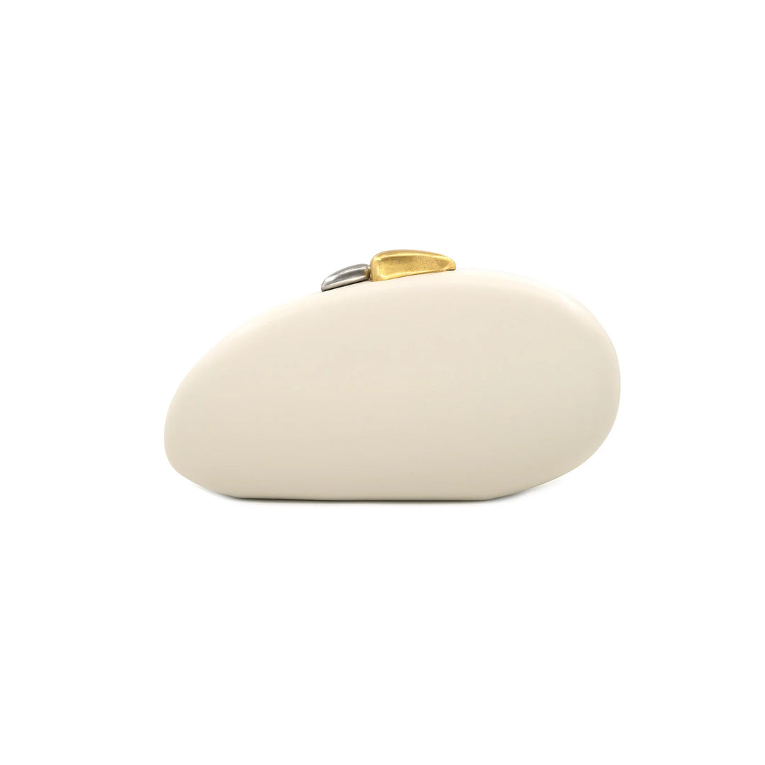 The Paulina Clutch Beige