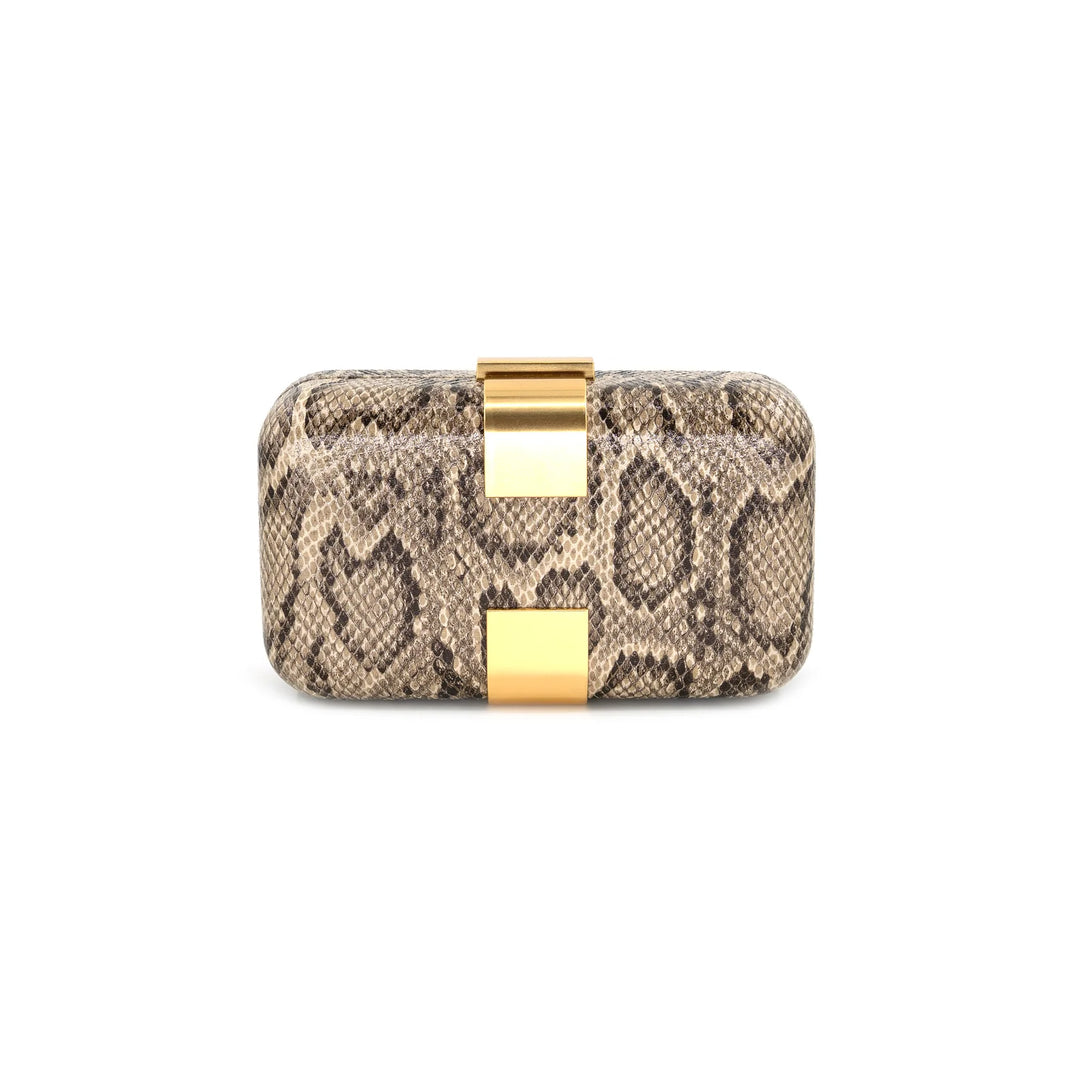The Athena Bag/Snake Beige