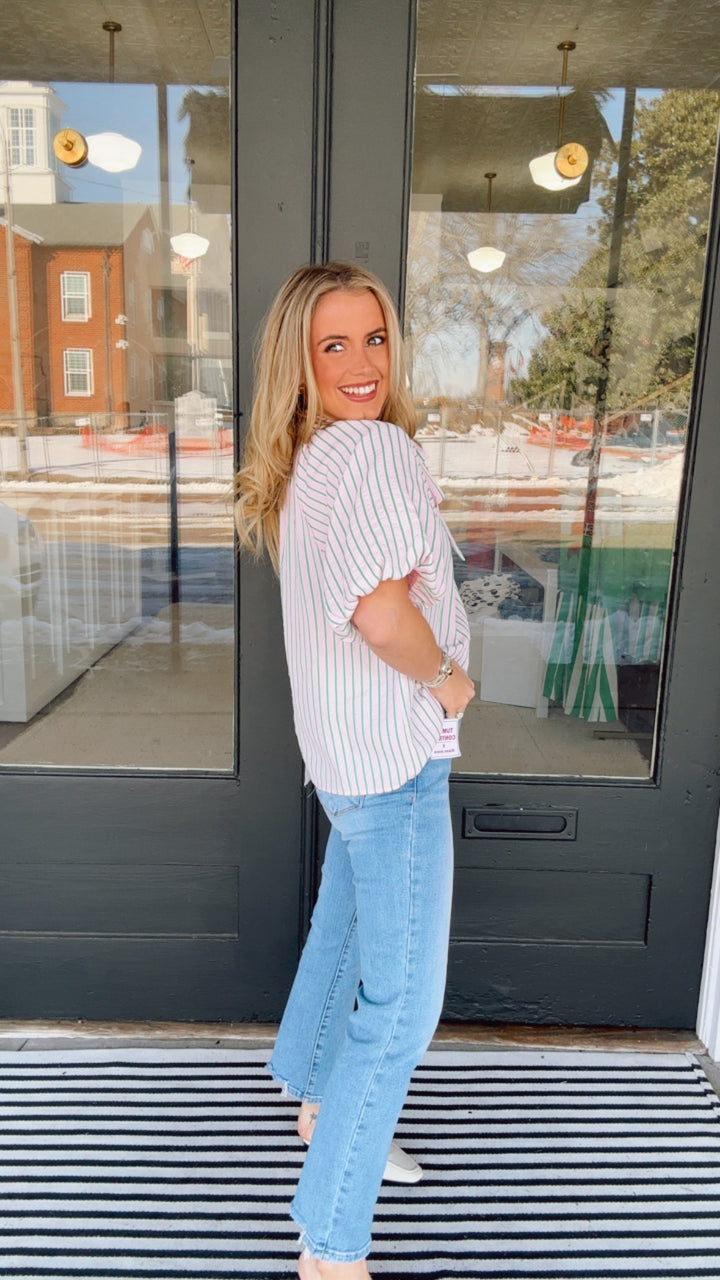 THML Magnolia Tie Neck Top