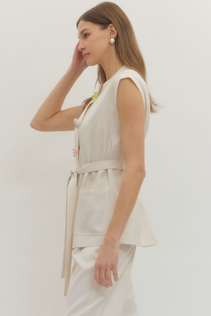 Floral Charm Utility Top