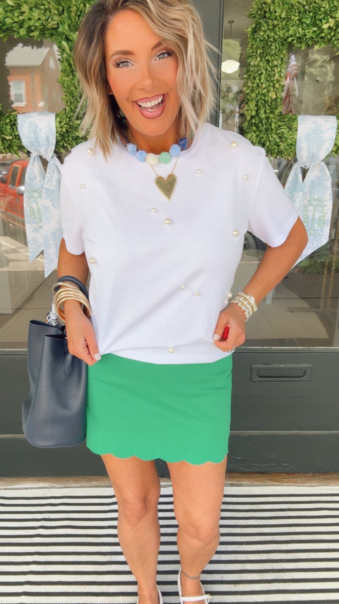 THML Emerald Scallop Skirt