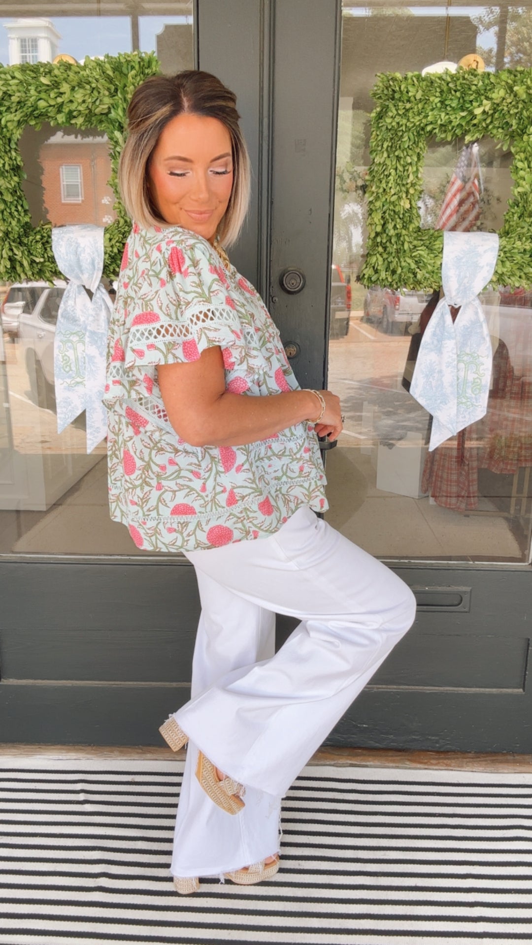 THML Mint Blossom Top