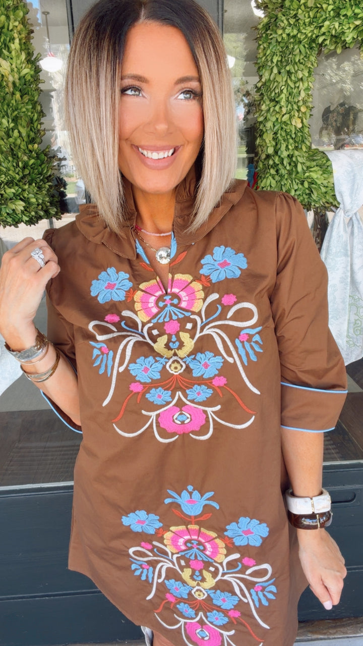The Folk Art Floral Dress
