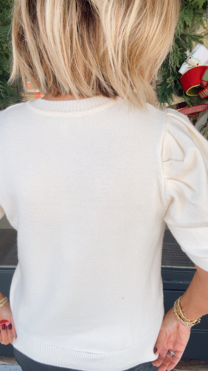 Sequin Nutcracker Sweater