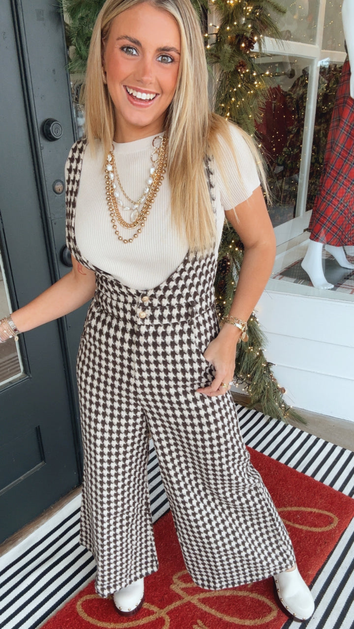 The Houndstooth Overall