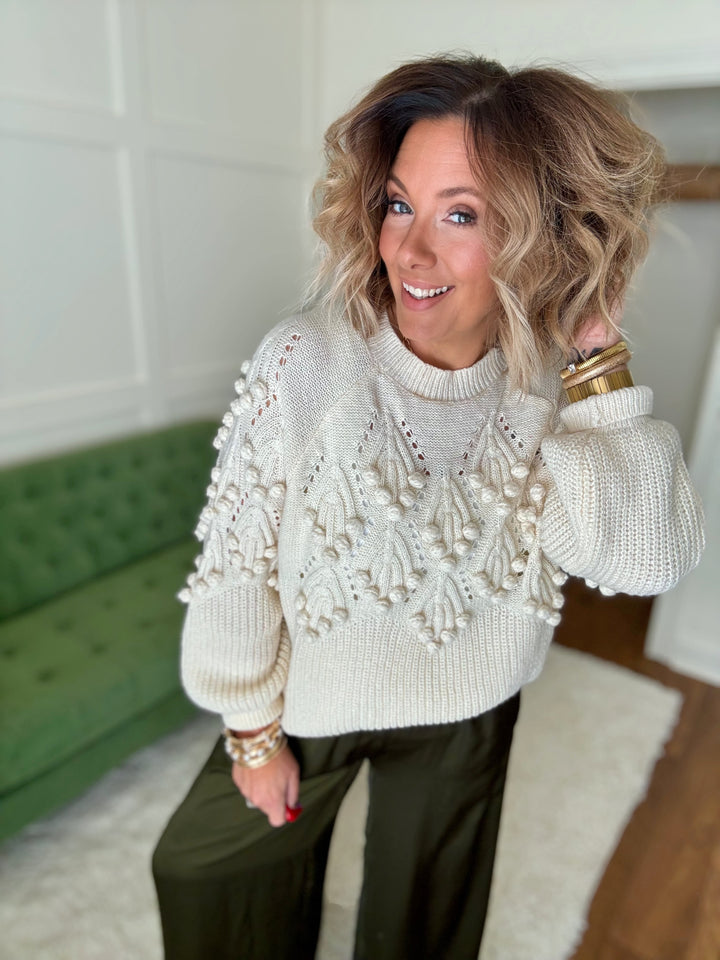 The Snowflake Pom Sweater