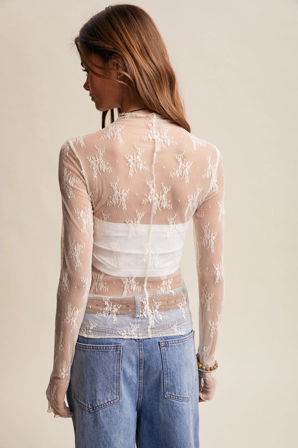 The Lace Mesh Top