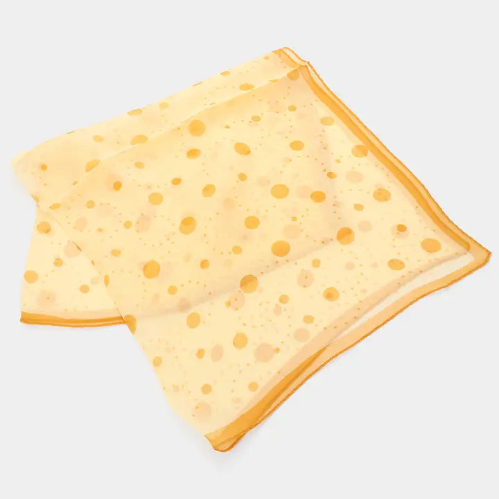Polka Dot Silk Square Scarf