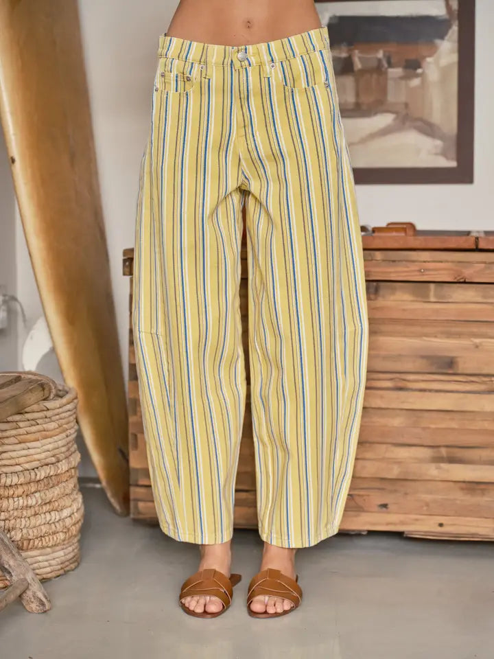 The Color Stripe Barrel Pant