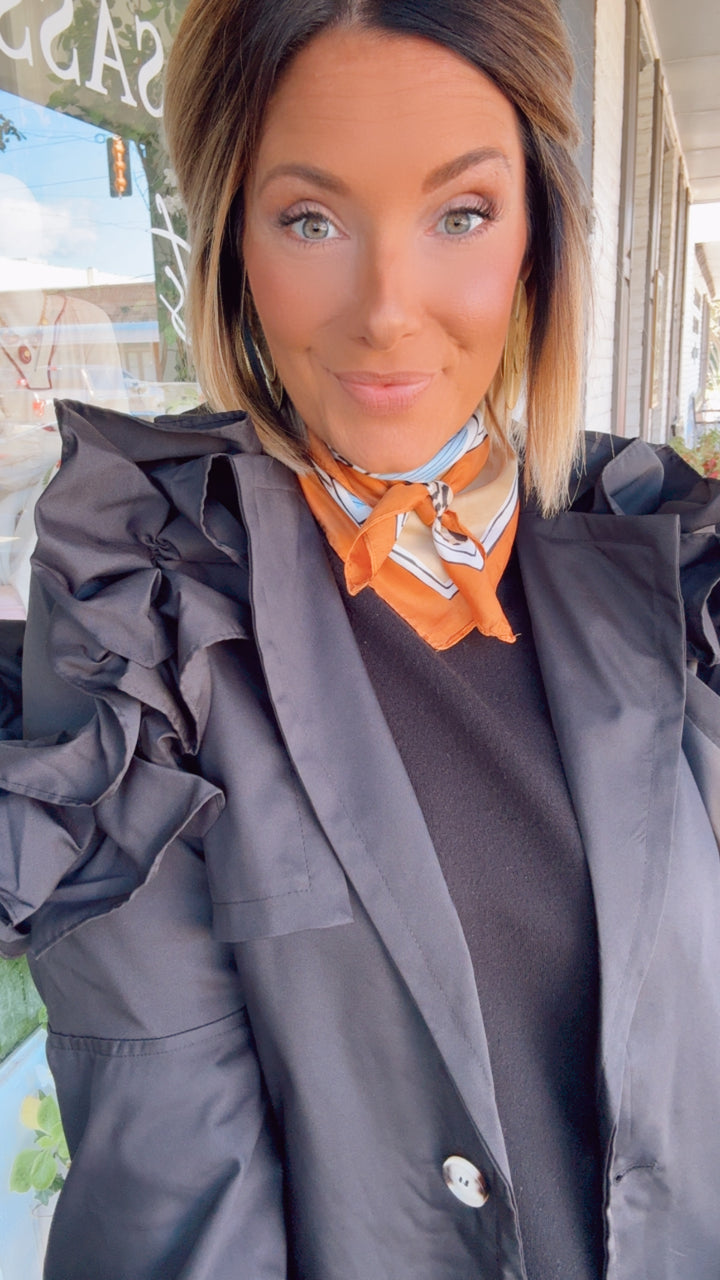 Oversized Ruffled Jacket