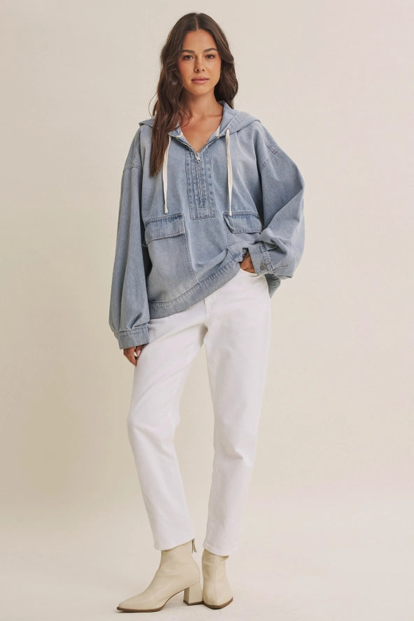 The Craving Comfort Denim Pullover