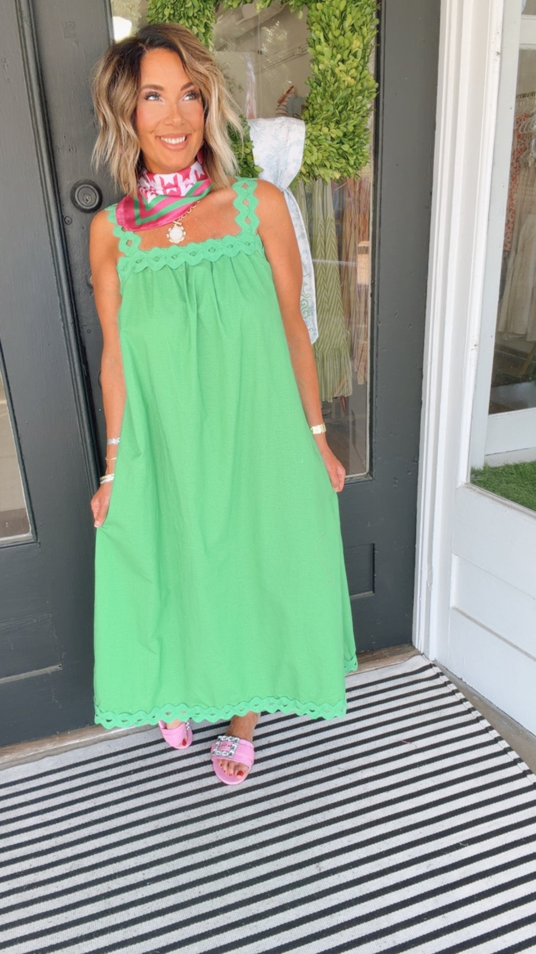 The Sweet Ivy Ruffle Sleeve Dress