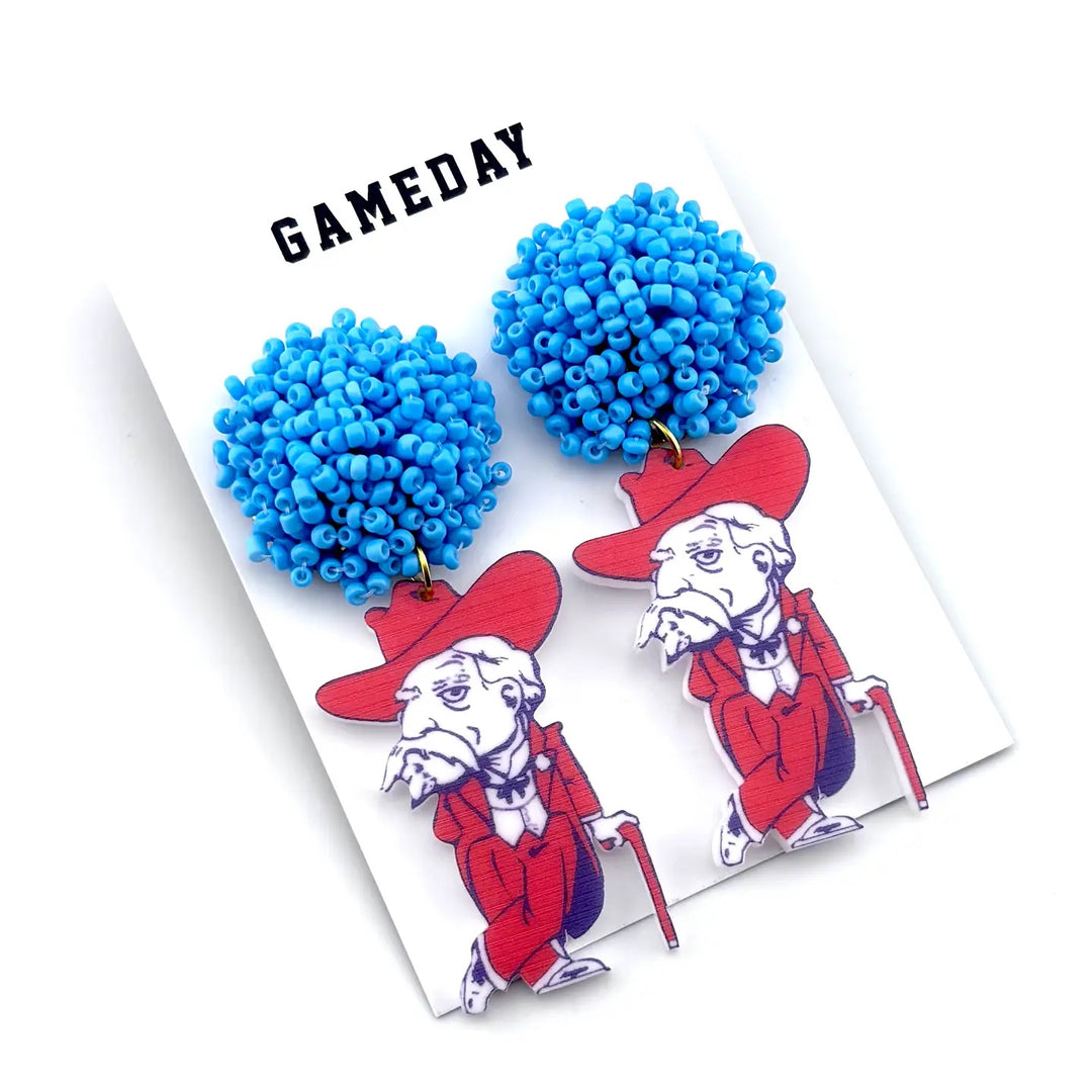 Ole Miss Rebel Earrings