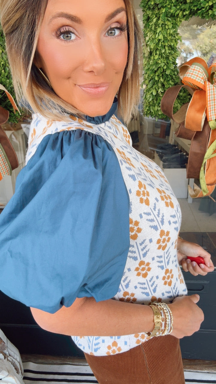 THML Mixed Media Top