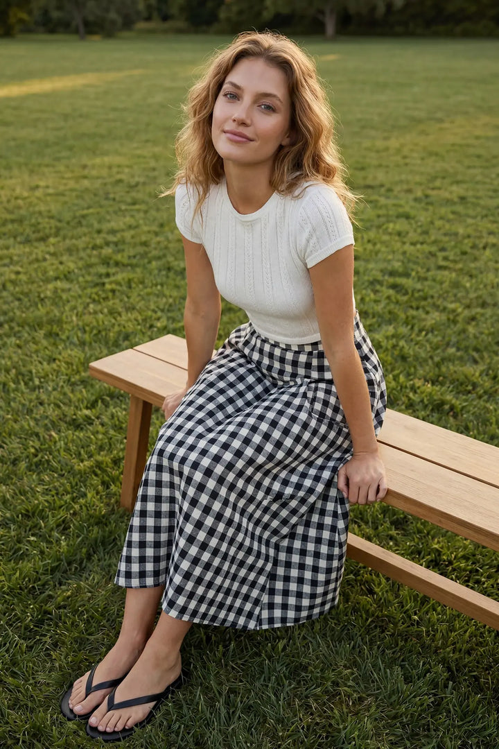 The Sunday Stroll Gingham Set