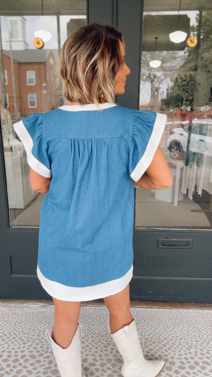 THML Delsi Denim Dress