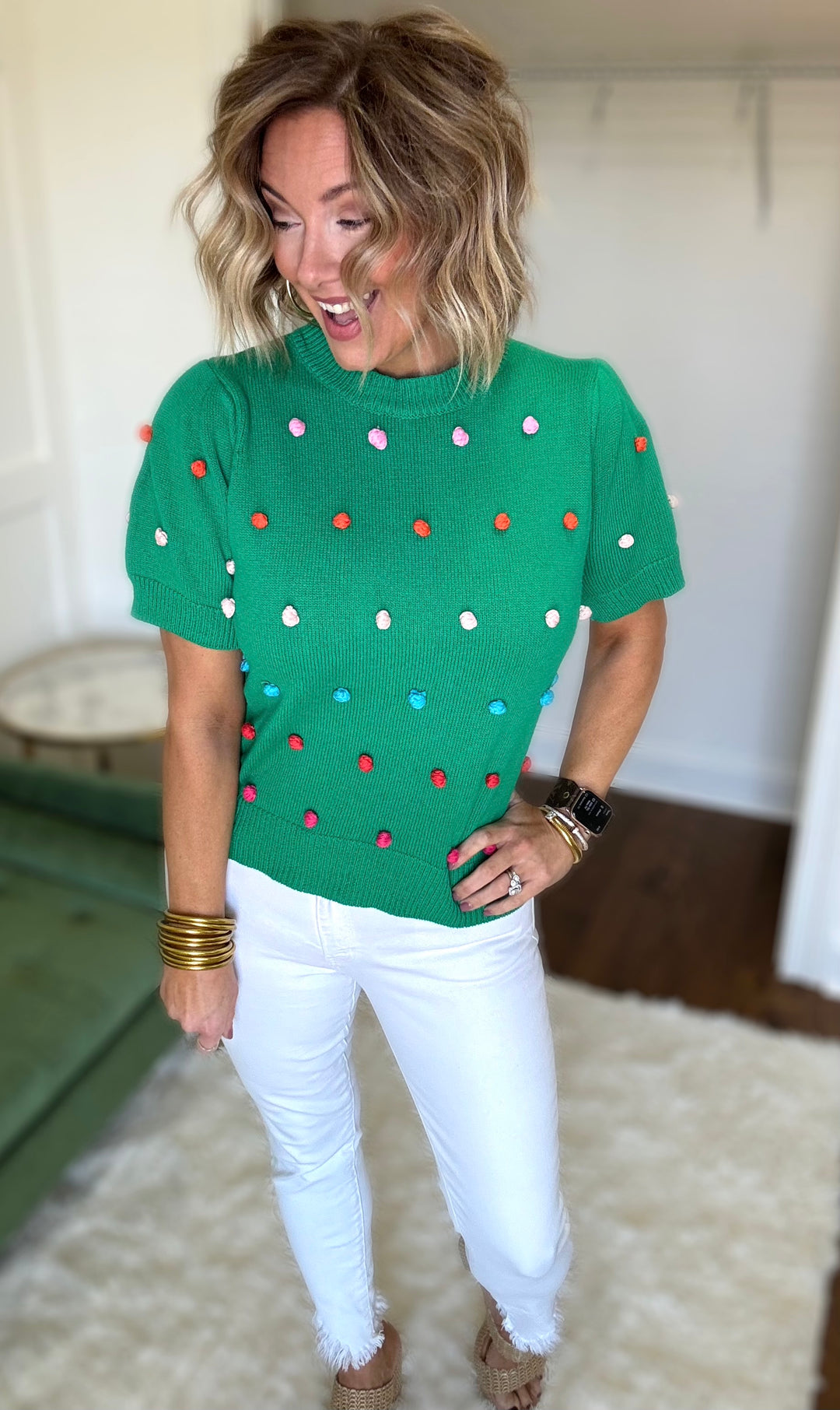 The Pricilla Pom Pom Top