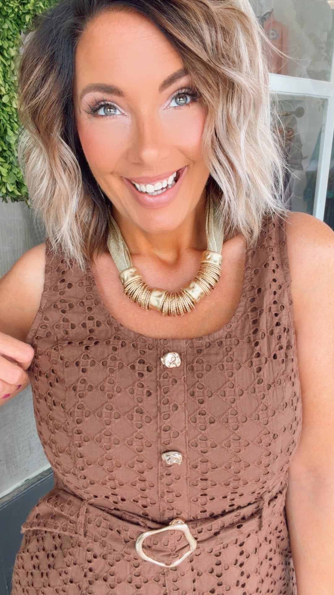 The Chestnut Charm Dress
